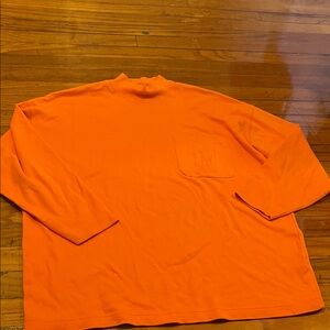 Jones New York Vibrant Orange Long Sleeve Tee
